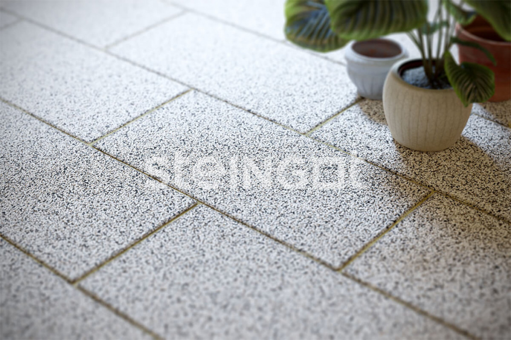 Тротуарная плитка Плита 600*300 "Bianco Nero" 80 мм, STEINGOT
